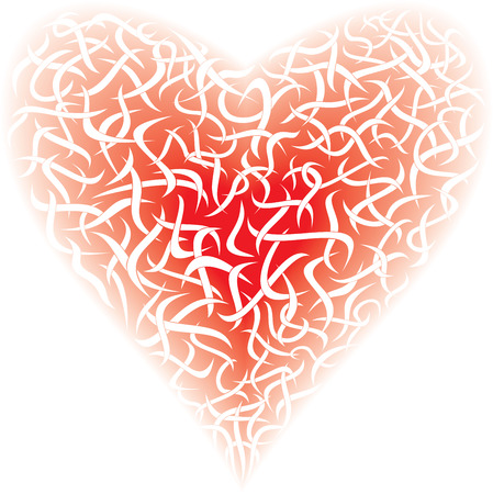 the red heartのイラスト素材