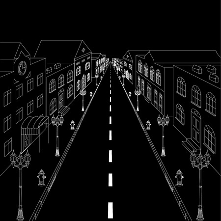 abstract streetのイラスト素材