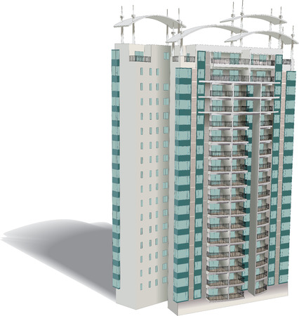 high houseのイラスト素材