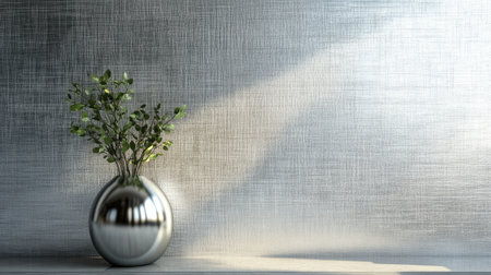 A sleek metallic texture wallpaper with subtle reflections and futuristic vibes.の素材