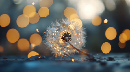 Sparks burst dramatically as a welder works in a workshop, with bokeh lights adding depth and warmth to the industrial setting.の素材