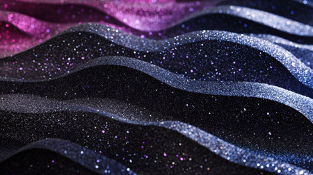 A smooth gradient of dark blue, black, and purple with a grainy noise effect, perfect for modern design applications.の素材