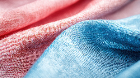 Close-up of the fabric texture, highlighting the intricate details of the dye absorption.の素材