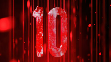 A countdown timer at zero, marking the end of an intense sports event.の素材