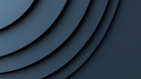 Minimalistic close-up of a dark blue water ripple effect with a clean background, offering perfect copy space for branding.の素材