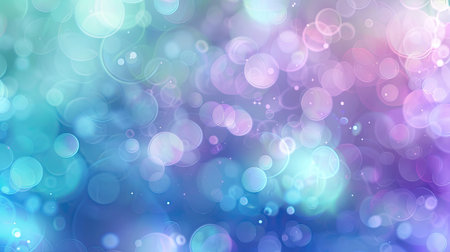 Dreamy, soft pastel gradient background with blue, purple, and green hues creating a holographic, blurred abstract effect.の素材