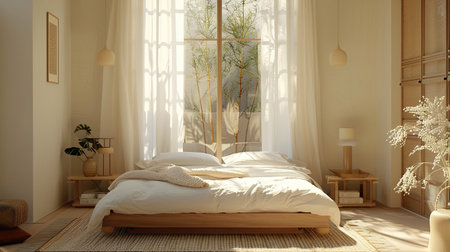 Elegant Muji style bedroomの素材