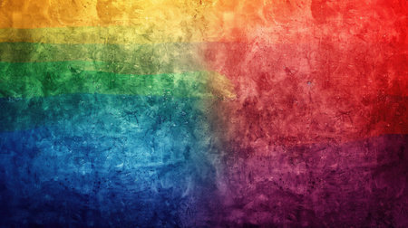 An elegant LGBT pride background with subtle rainbow tones and a spacious text area, perfect for corporate messages.の素材