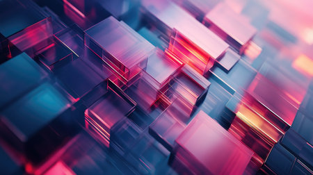 Stylish abstract business background in 3D render for desktop wallpaper. Contemporary design to enhance professional and creative workspaces.の素材