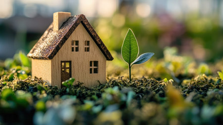 Energy-efficient properties and their influence on real estate investment value and risk management. Sustainability in property development.の素材