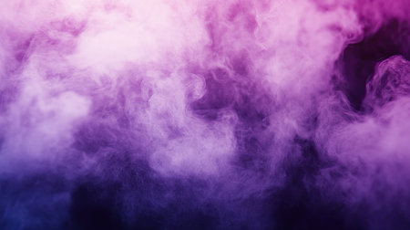 A soft, purple smoke texture with fog overlays, perfect for adding a dreamy, abstract effect to various visualsの素材