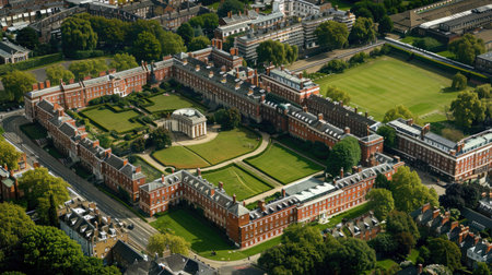 Royal Hospital Chelsea in London, an old soldiers' retirement and nursing home for 300 British Army veteransの素材