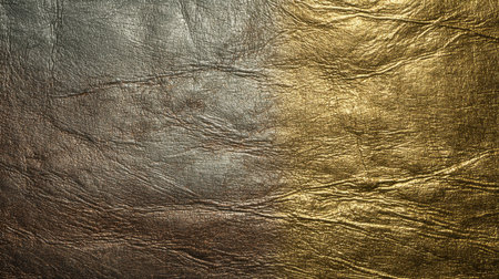 A stunning textured metallic surface blending shimmering gold and silver highlights, perfect for backgrounds in graphic design, artwork, and creative projects.の素材