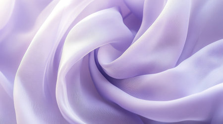 Capture the essence of elegance with this soft lavender fabric texture showcasing delicate drapes. Perfect for fashion, design, and textile backgrounds.の素材