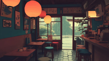 A serene cafの素材