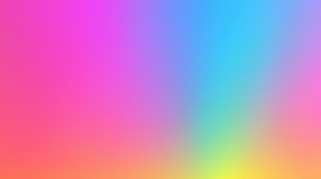 Rainbow gradient background with grainy texture, featuring smooth transitions from pink to blue to orange.の素材