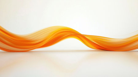 High-speed orange swoosh border design with smooth curves, perfect for certificates or modern layouts.の素材