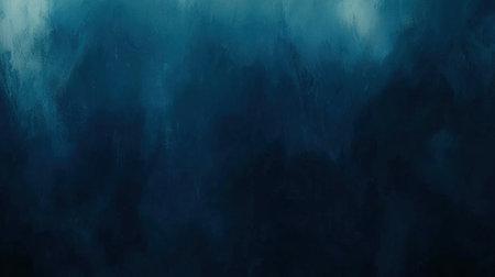 Deep dark blue abstract background with soft wisps of smoke rising, creating a mysterious and moody atmosphere.の素材