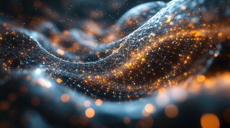 Artistic quantum circuit design featuring dynamic energy flows, interconnected gates, and advanced operational elementsの素材