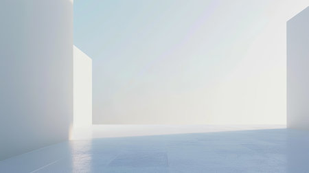 A pristine white backdrop with a gentle gradient effect from top to bottom, offering a minimalist and serene appearance.の素材