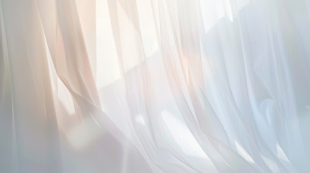 A clean white backdrop with a soft gradient blending vertically from top to bottom, creating a serene and uncluttered look.の素材