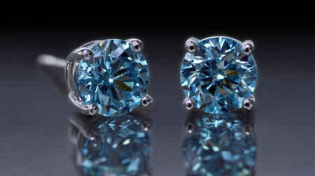 Captivating blue gemstone earrings feature a brilliant cut and fine silver setting. Ideal for any fashion-forward individual, these accessories shine beautifully.の素材