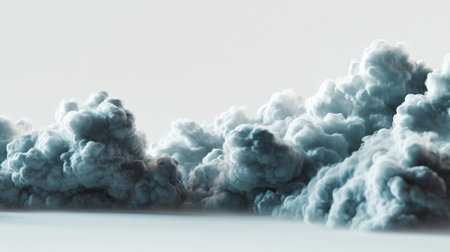 This image captures a mesmerizing cloud formation with soft edges, creating a serene atmosphere. The gentle gray and white hues evoke a sense of tranquility and natural beauty.の素材