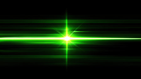 Dynamic green light burst creates an energetic and vibrant atmosphere, perfect for backgrounds in creative projects and modern designs.の素材