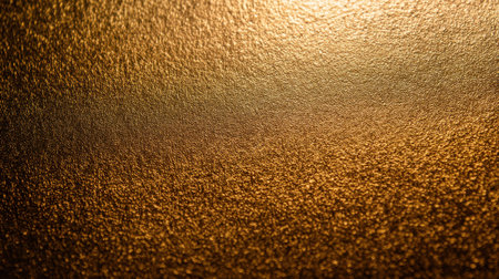 A close-up image of a textured gold surface showcasing intricate details and subtle reflections. Perfect for designs emphasizing luxury and sophistication.の素材
