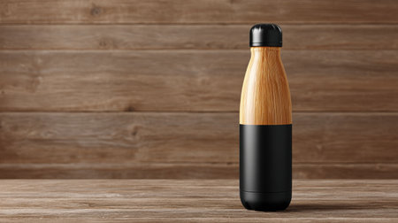 This stylish stainless steel water bottle features a natural bamboo accent, perfect for keeping drinks hot or cold. Ideal for eco-conscious users.の素材