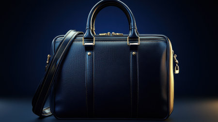 A sophisticated black leather briefcase that combines style and functionality. Designed for professionals, the bag features a sleek finish, durable material, and convenient carrying options, perfect for work or travel.の素材