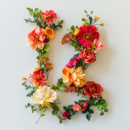 A stunning floral arrangement showcasing vibrant flowers and lush greenery, perfect for decorations, backdrops, or seasonal displays.の素材