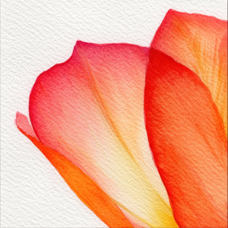 A stunning close-up image capturing vibrant red and orange petals with soft focus. Perfect for beauty, nature, and floral design projects.の素材