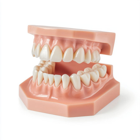 This lifelike dental tooth model is perfect for educational settings and dental practitioners. It offers a detailed view of teeth and gums for teaching and learning.の素材