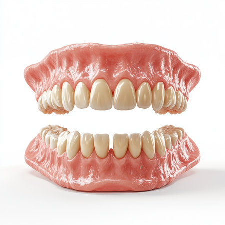 This high-quality 3D model showcases human teeth and gums, emphasizing anatomy and dental health. Ideal for educational and medical purposes.の素材