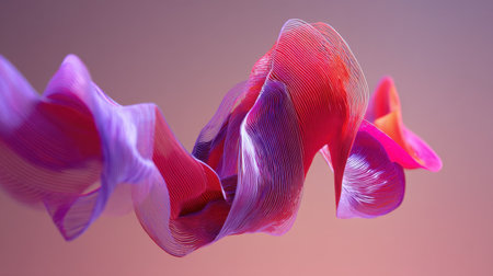 This image showcases captivating colorful waves in fluid motion, embodying abstract art with smooth gradients and flowing lines for a modern aesthetic.の素材