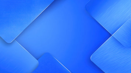 This vibrant blue background features a mix of textures and geometric shapes, perfect for creative projects, marketing materials, or professional presentations.の素材
