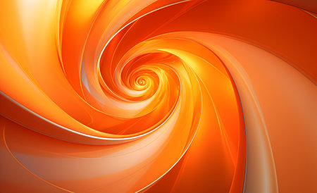 Orange abstract spiral.の素材
