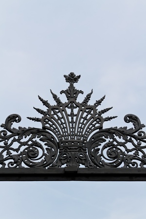 A detail of an arch in castle Belvedere in Vienna, Austriaの写真素材
