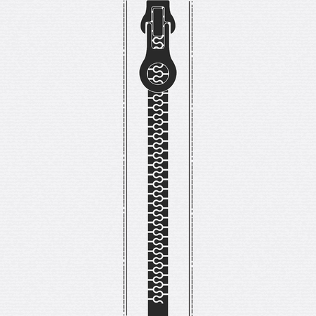 Zipper locked position with light backgroundのイラスト素材