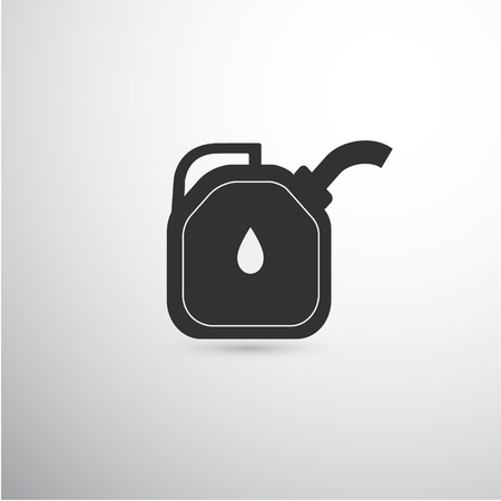 Black canister with handle on light backgroundのイラスト素材