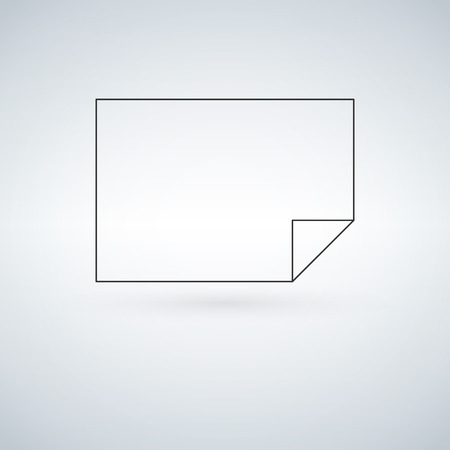 blank paper icon isolated on light backgroundのイラスト素材
