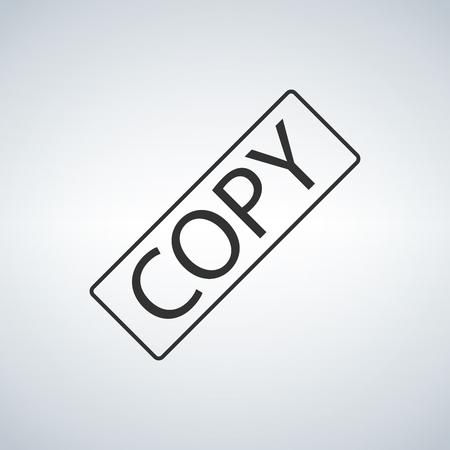Copy sign in the frame for paper, isolated on light backgroundのイラスト素材