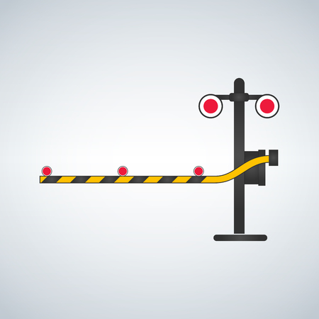 Railway traffic signal illustration.のイラスト素材