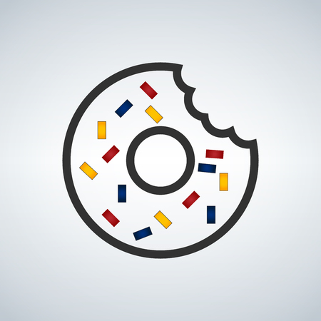 Donut icon.のイラスト素材