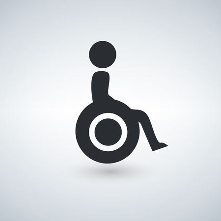 Disabled Handicap Icon Vector illustration.のイラスト素材