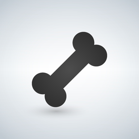 Dog bone sign icon. Pets food symbol. Vector illustration isolated on white background.のイラスト素材