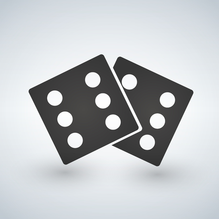 Dice circle icon vector illustrationのイラスト素材