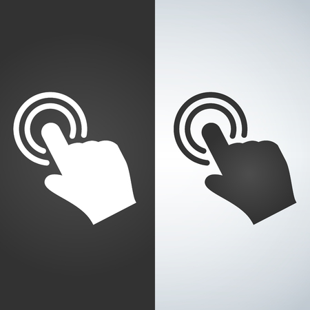 Touch hand icon vector illustrationのイラスト素材