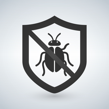 Shield sign icon. Virus protection symbol.のイラスト素材
